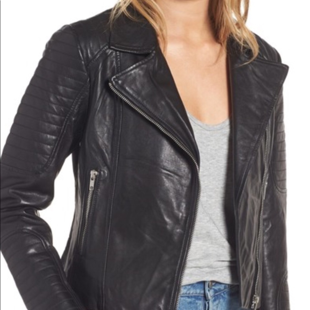 🖤BB Dakota Bloomingdales Real Leather Moto Jacket